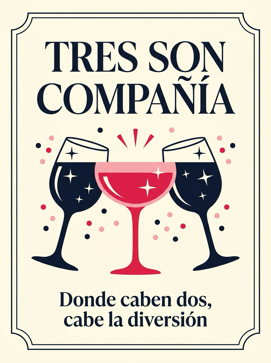 Tres son compañía